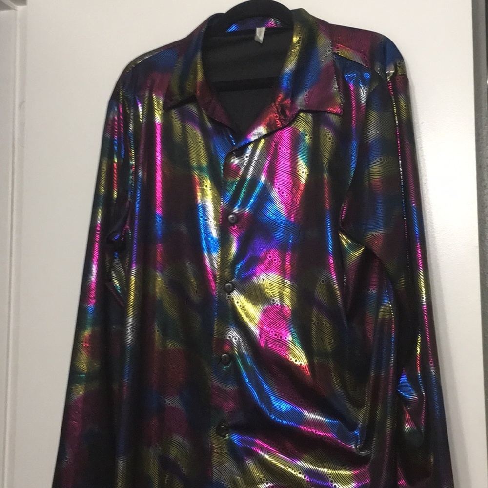 Men’s Halloween disco shirt